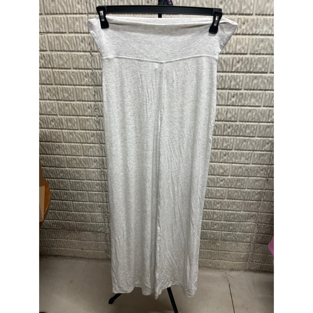 Wild Fable Womens Wide Leg Lounge Pants Heather Gray High Waist Size M NWT